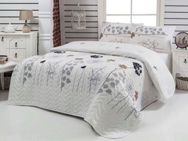 L'essentiel linge de maison Colcha Atlantis Blanca Individual